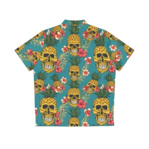 Pineapple Skull Men's Hawaiian Shirt (AOP)