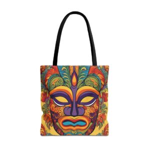 Tiki Head Tote Bag (AOP)