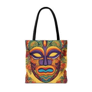 Tiki Head Tote Bag (AOP)