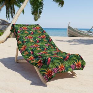 Forrest Parrot Beach Towel