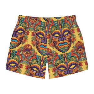 Yellow Tiki Swim Trunks (AOP)