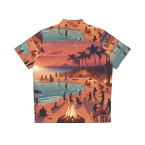 Sunset Vibes Men's Hawaiian Shirt (AOP)