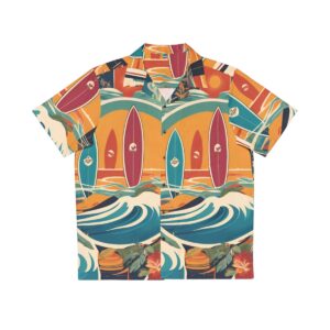 Surf boards Men's Hawaiian Shirt (AOP)