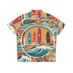 Surf boards Men's Hawaiian Shirt (AOP)