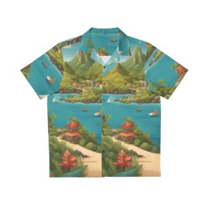 Tropical elements Men's Hawaiian Shirt (AOP)