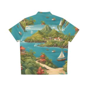 Tropical elements Men's Hawaiian Shirt (AOP)