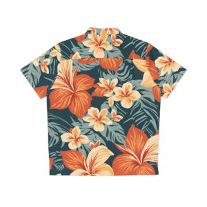 Flower Blue Pattern Men's Hawaiian Shirt (AOP)