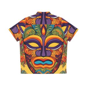 colorful tiki Men's Hawaiian Shirt (AOP)