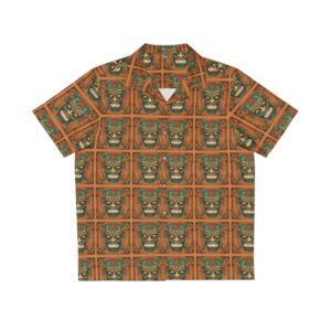 Green Tiki Men's Hawaiian Shirt (AOP)