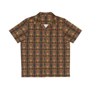 Round Red Tici Men's Hawaiian Shirt (AOP)