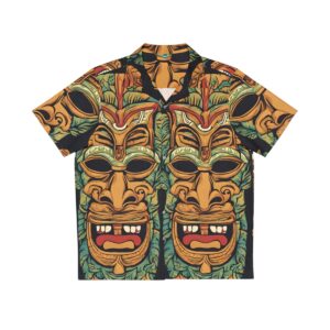 Big Tiki head Men's Hawaiian Shirt (AOP)