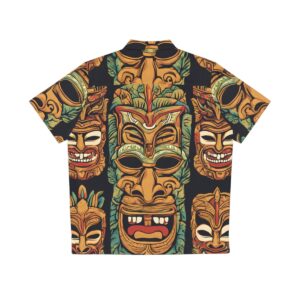 Big Tiki head Men's Hawaiian Shirt (AOP)