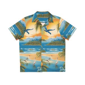 Tropical Paradise Men's Hawaiian Shirt (AOP)