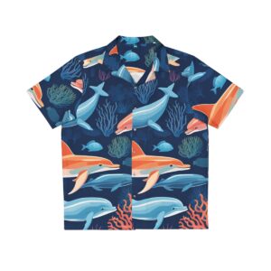 Oceanic Bliss Men's Hawaiian Shirt (AOP)