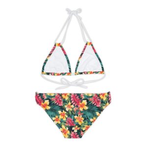 Flower Garden Strappy Bikini Set (AOP)