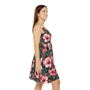 Pink Hibiscus Women's Skater Dress (AOP)